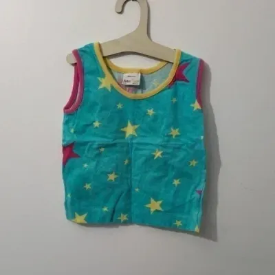 ⭐ Haut bébé turquoise à étoiles – Made in Italy ⭐